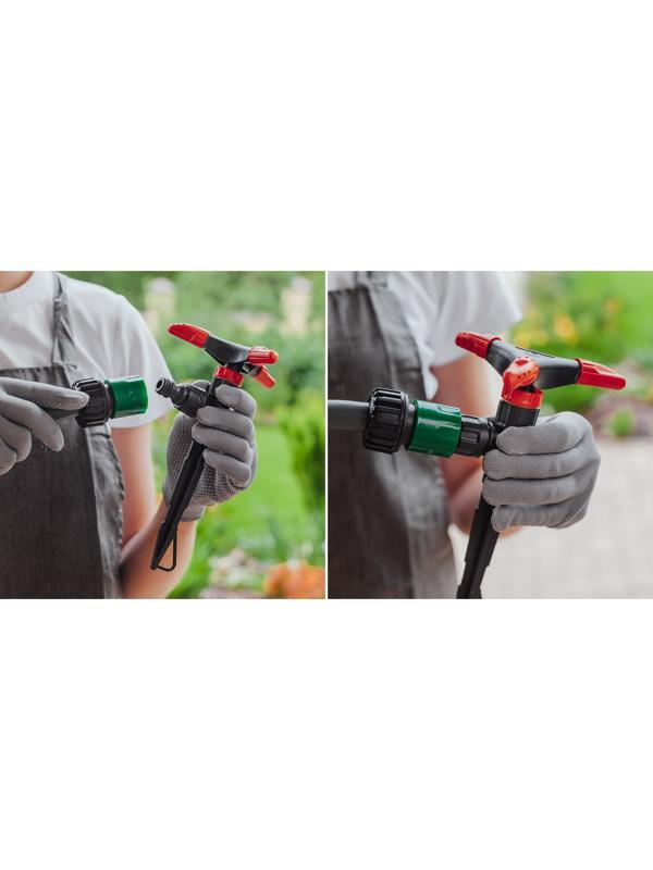 Распылитель 3-лепестковый, под коннектор, пика, пластик, «Жук»