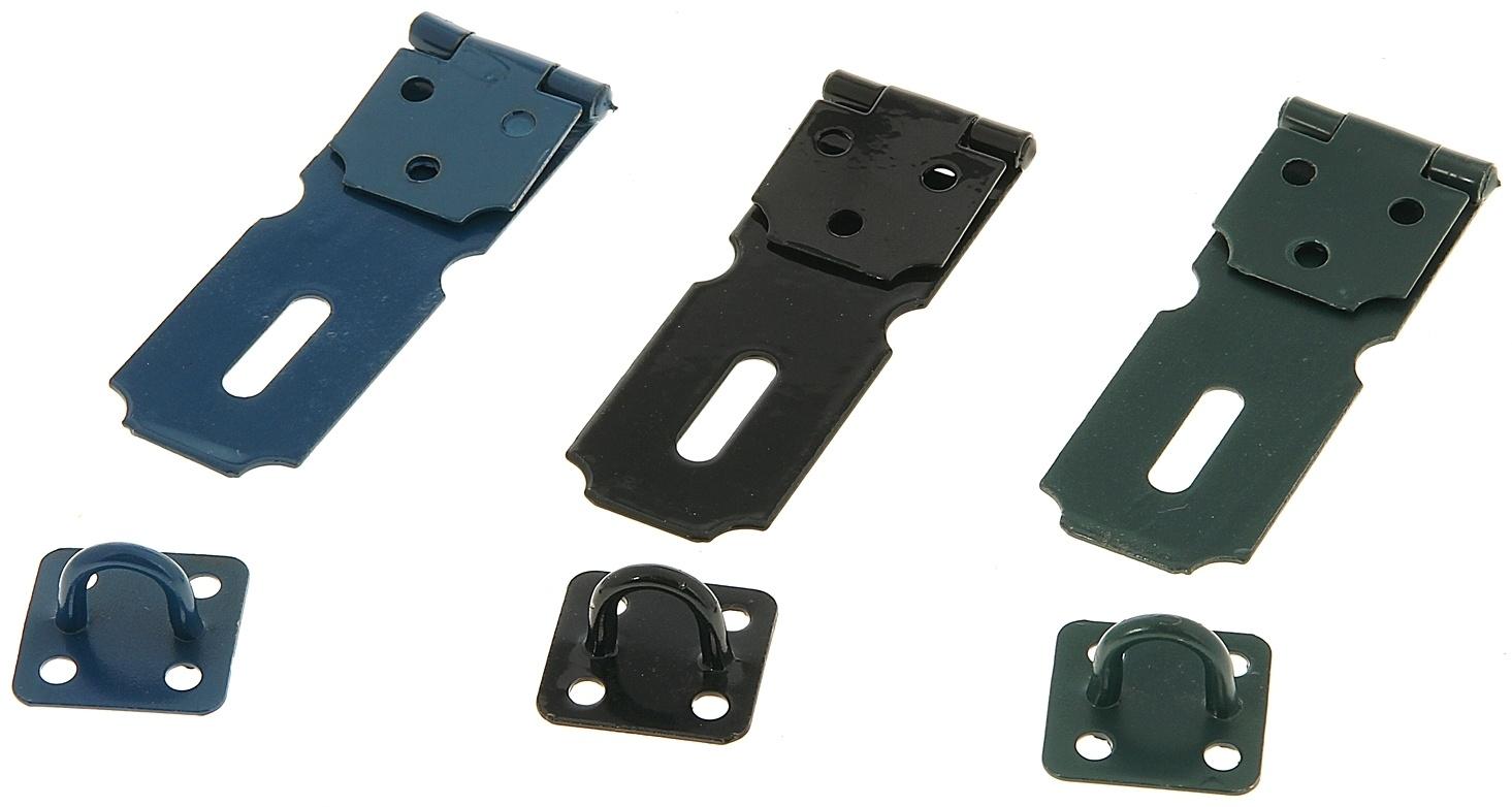 Набор накладок дверных, с проушиной, 7.5х0.1 см, МИКС, 12 шт.