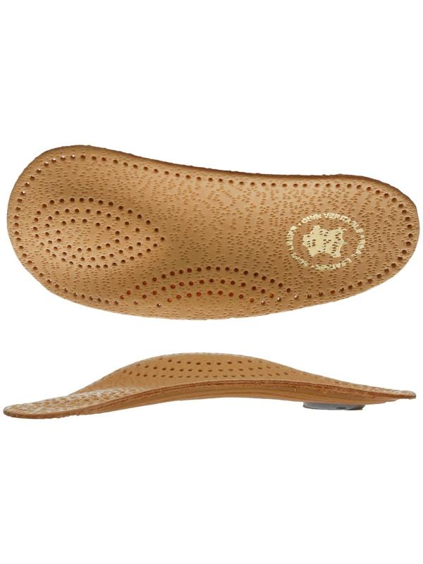 Стельки для обуви амортизирующие, с жёстким супинатором, 37-38р-р, пара, цвет светло-коричневый