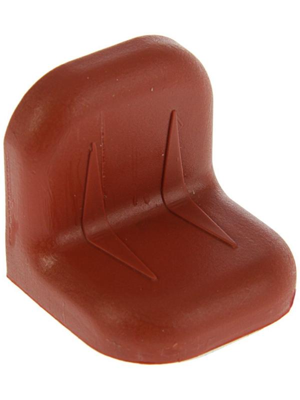 Уголок крепежный, с пластиковой крышкой, цвет красное дерево светлое, тип 2