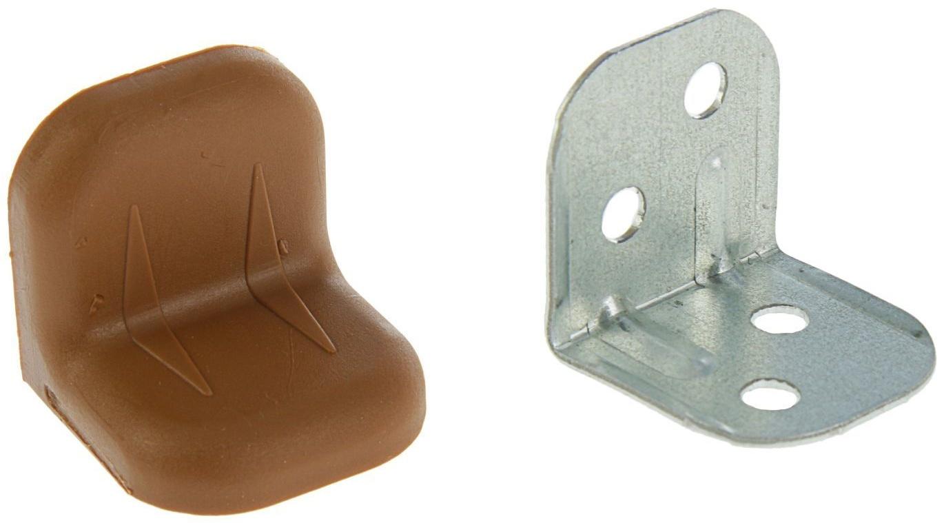 Уголок крепежный, с пластиковой крышкой, цвет ясень, тип 2