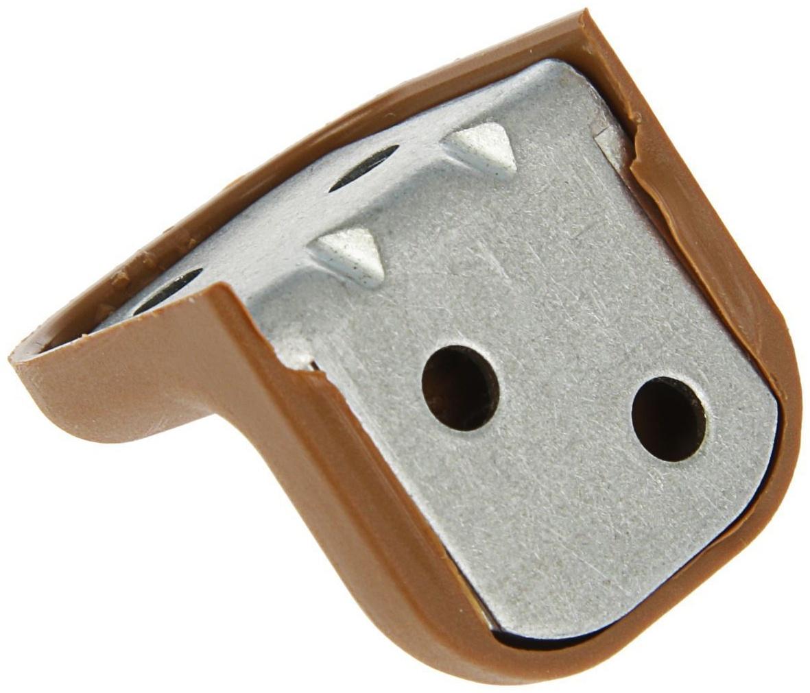 Уголок крепежный, с пластиковой крышкой, цвет ясень, тип 2