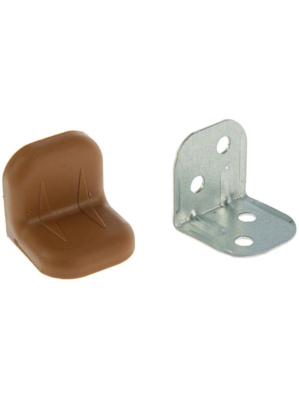 Уголок крепежный, с пластиковой крышкой, цвет ясень, тип 2