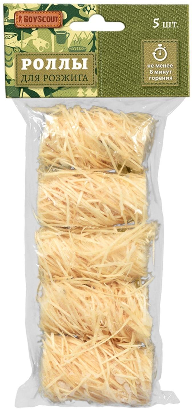 Роллы для розжига мангалов, барбекю, каминов и печей, 5 шт. в упаковке