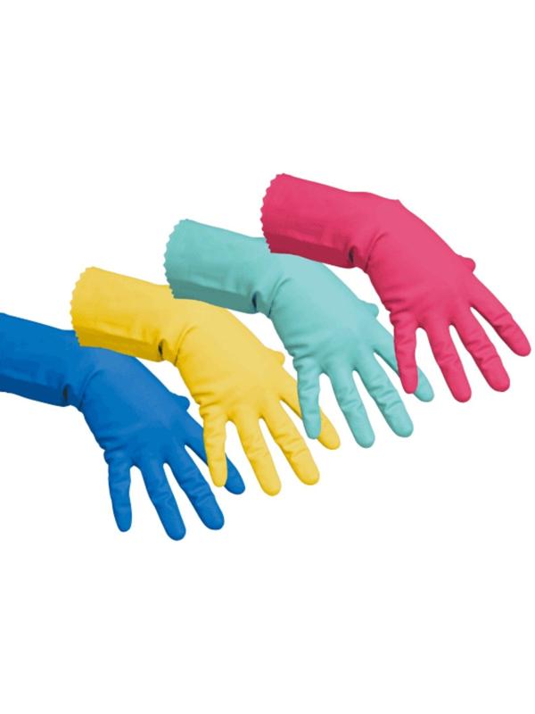 Перчатки Vileda для профессиональной уборки, многоцелевые, размер L, цвет красный