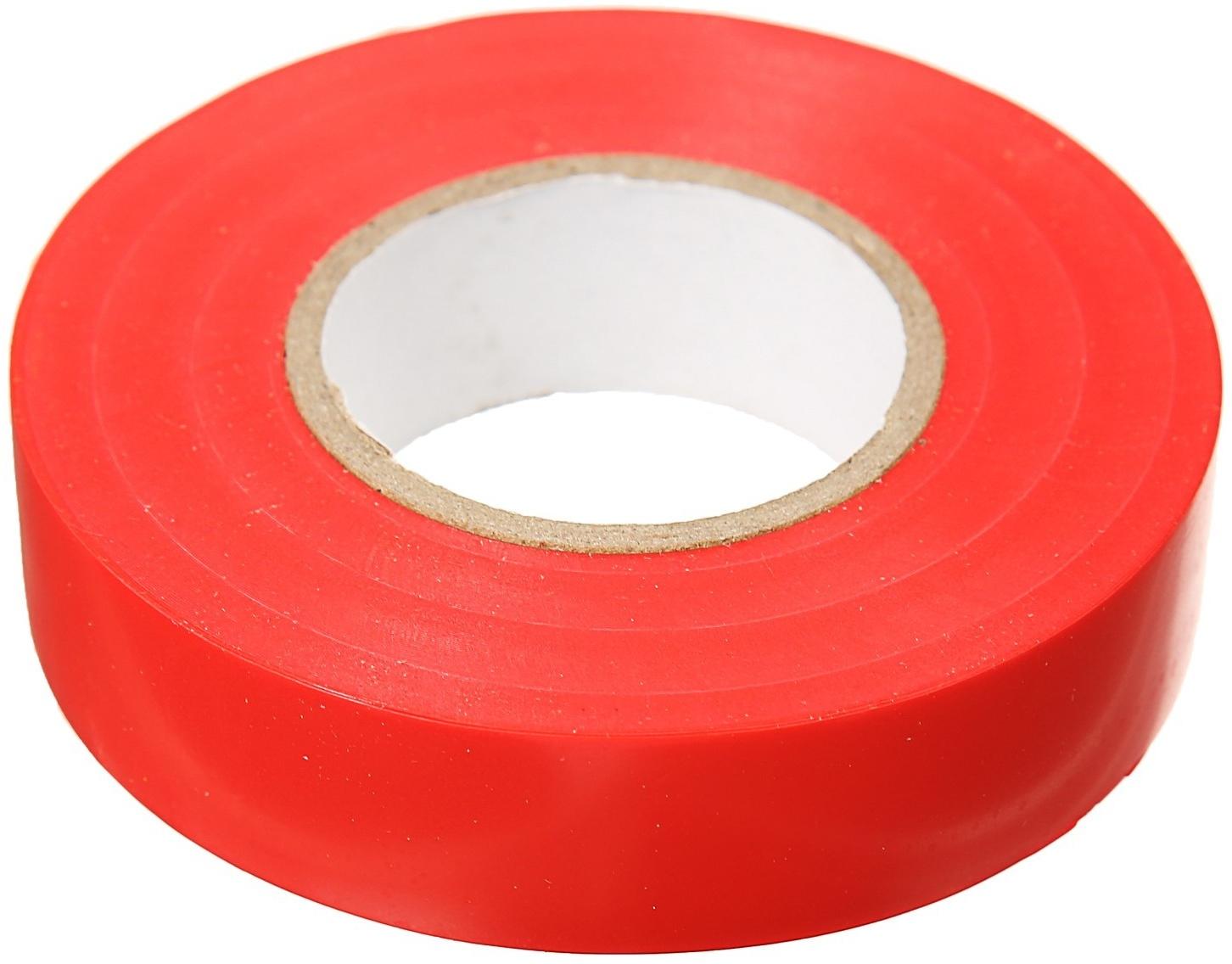 Изолента IEK, ПВХ, 19 мм х 20 м, 180 мкм, красная, UIZ-20-10-K04