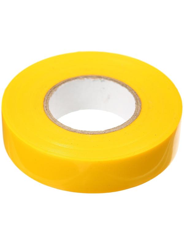 Изолента IEK, ПВХ, 19 мм х 20 м, 180 мкм, желтая, UIZ-20-10-K05