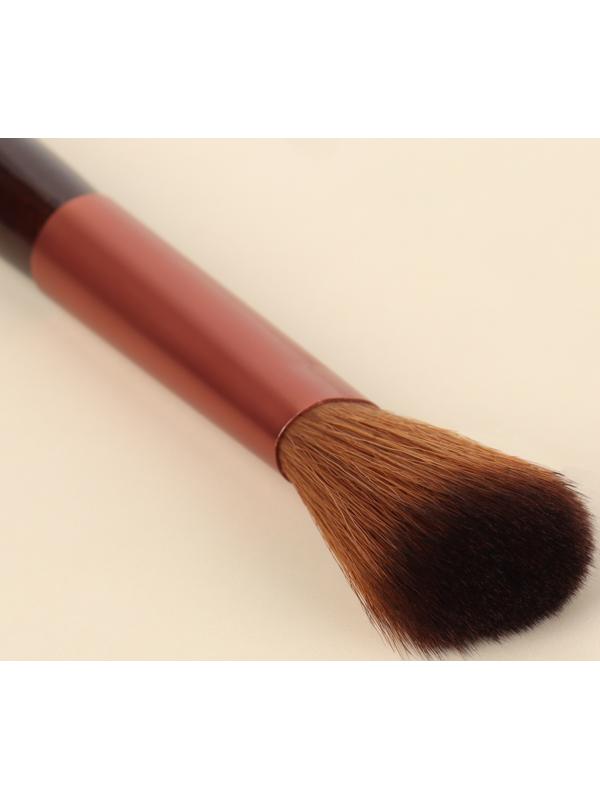 Набор кистей для макияжа «Рептилия», 7 предметов, чехол на кнопке, цвет чёрный