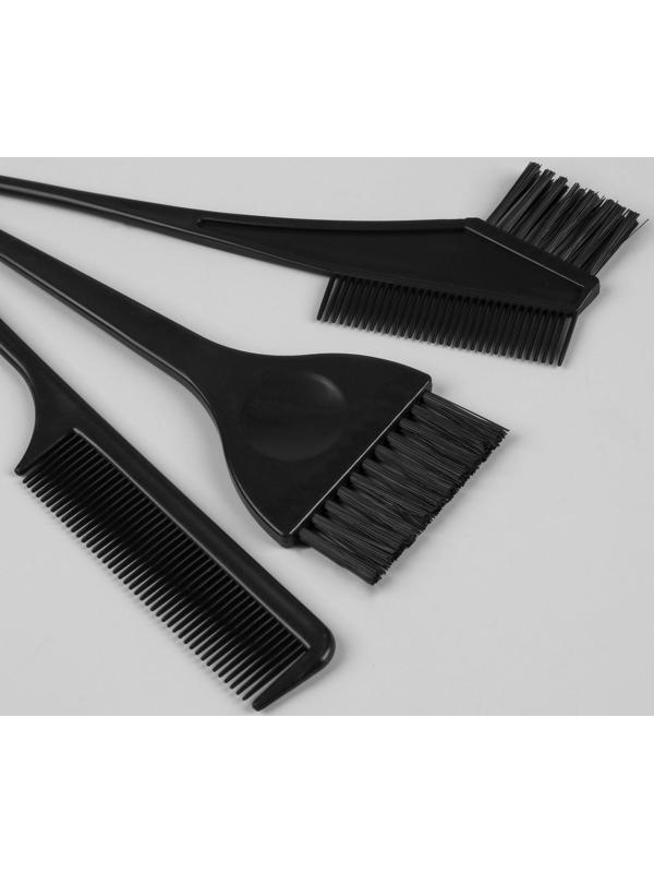 Набор для окрашивания, 4 предмета, цвет чёрный