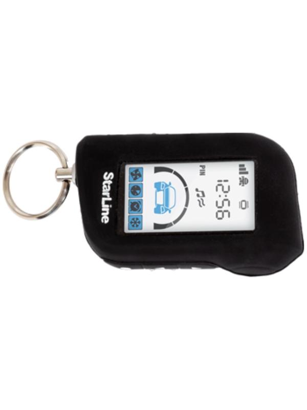 Чехол брелка Starline A93, силиконовый, черный