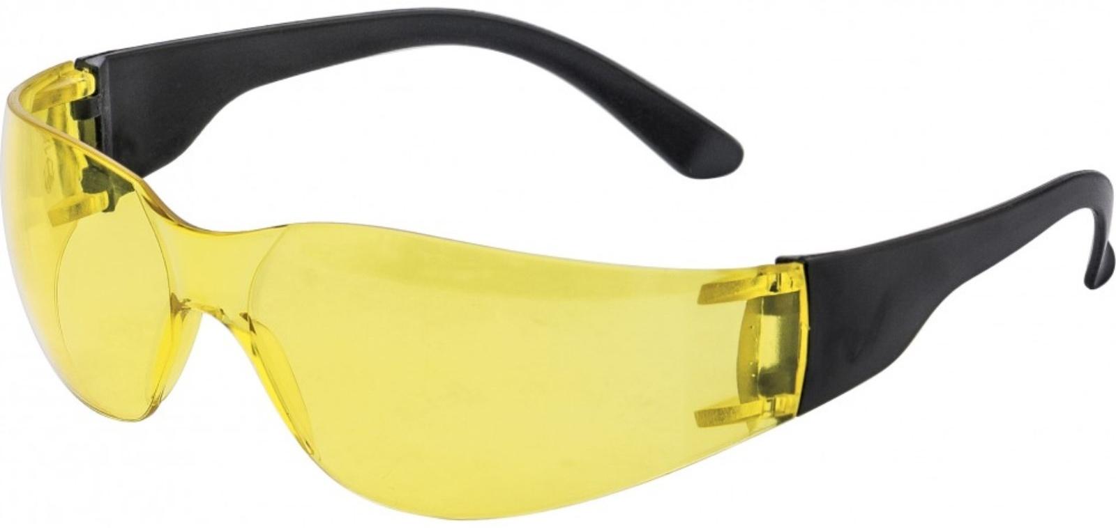 Очки защитные, открытые, желтые, поликарбонат