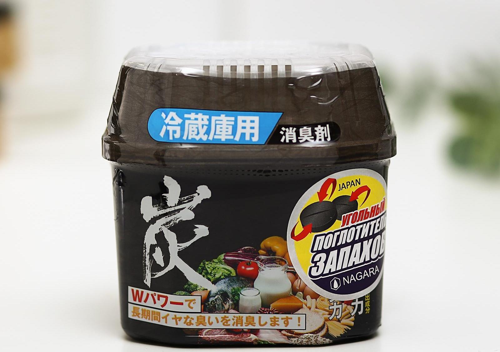 Поглотитель запаха для холодильника Nagara, древесный уголь, 160 г