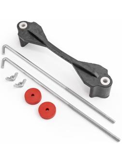 Кронштейн крепления АКБ Autoprofi универсальный, с двумя шпильками J-образ. L=25 см