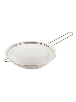 Дуршлаг - сито с ободом и  ручкой 19.7см. 37см.нержавеющая сталь 9903138