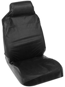 Накидка на переднее сиденье защитная, спанбонд, черная