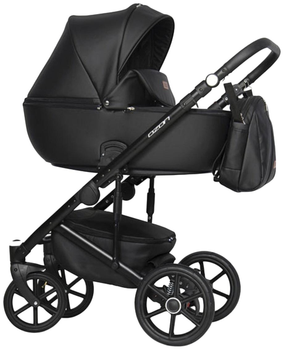 Коляска 3 в 1 Riko Ozon, цвет чёрный