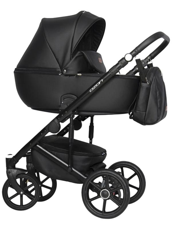 Коляска 3 в 1 Riko Ozon, цвет чёрный