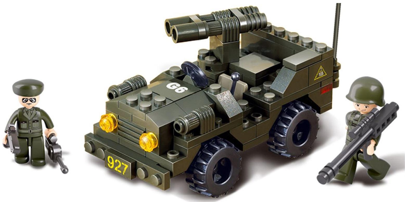 Конструктор Сухопутные войска «Джип», 102 дет, в пакете