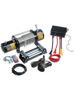 Лебедка электрическая ТУНДРА, 12/24V, 12000 lb (5.4 т), 6 л.с., до 7.8 м/мин, 9.5 мм х 24 м