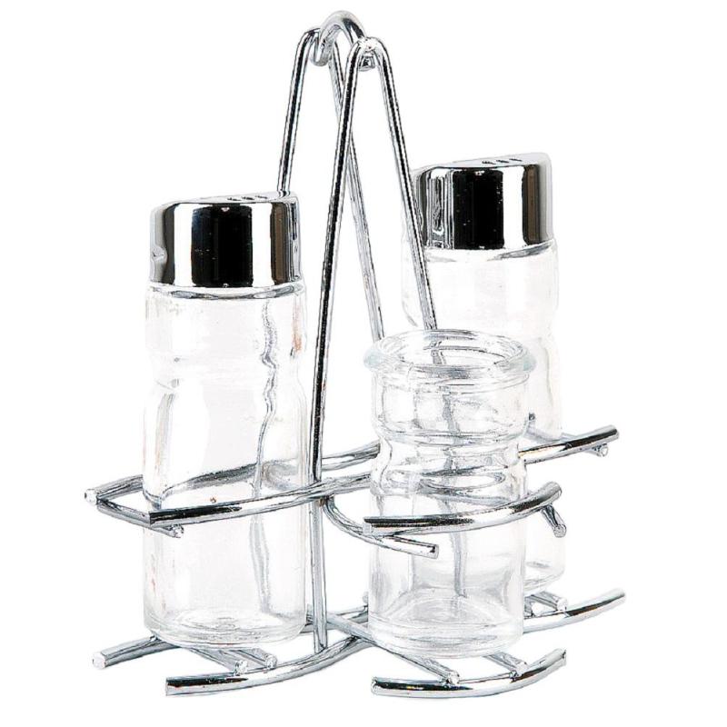 Набор для специй 3пр. (солонка, перечница, баночка для зубочисток) 0190235