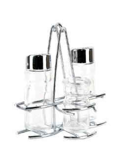 Набор для специй 3пр. (солонка, перечница, баночка для зубочисток) 0190235