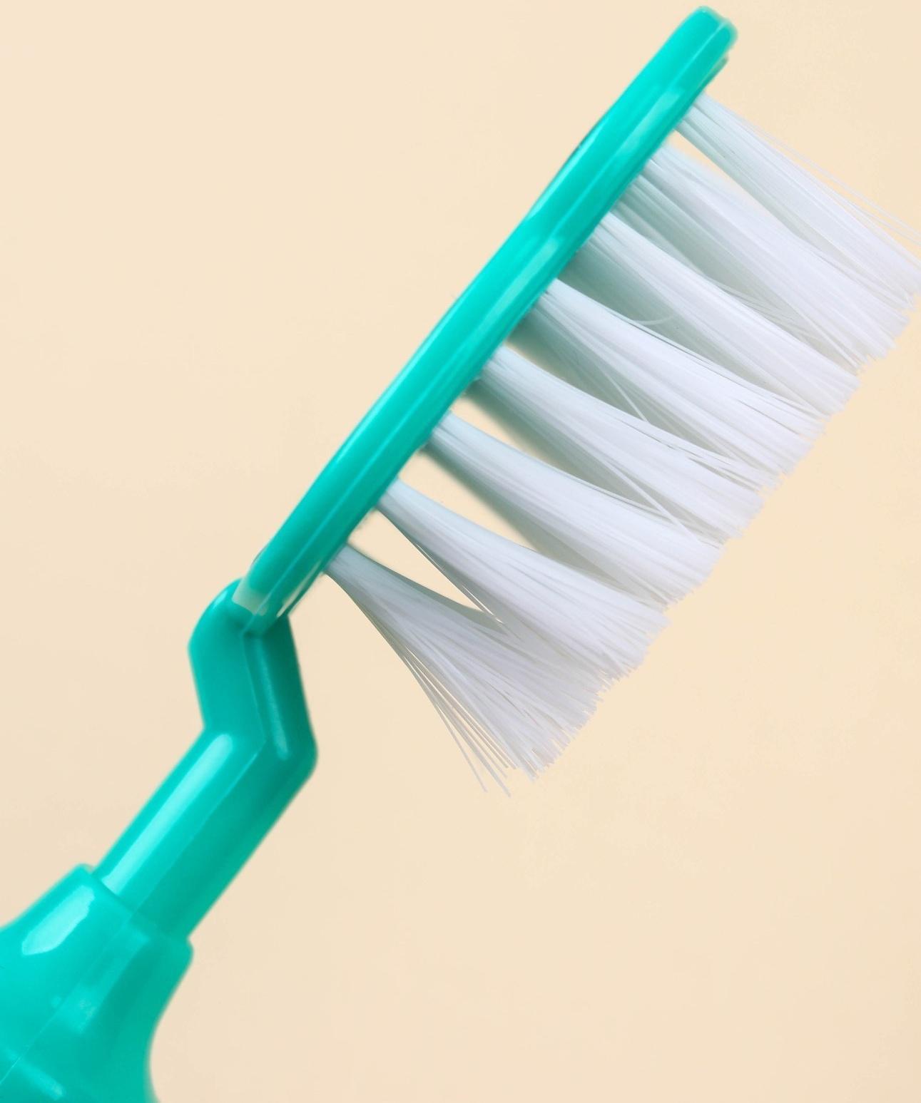 Набор расчёсок «Панда», 2 предмета: расчёска с зубчиками + щётка