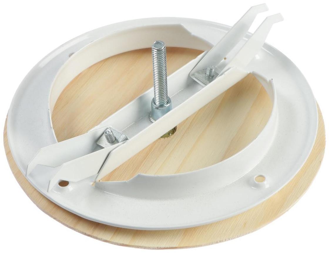 Анемостат ERA 10DW Pine MS, d=100 мм, для бани и сауны, с распорными лапками, цвет сосна