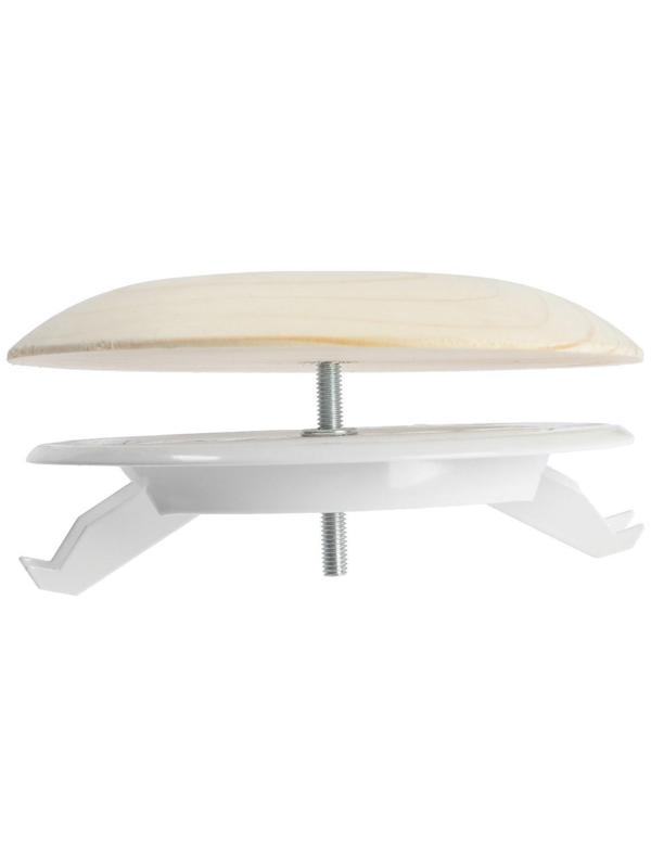 Анемостат ERA 10DW Pine MS, d=100 мм, для бани и сауны, с распорными лапками, цвет сосна