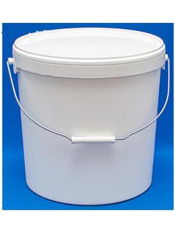 Ведро пластиковое, ВП20 (пластиковая ручка), 32х32х31,2см, белое