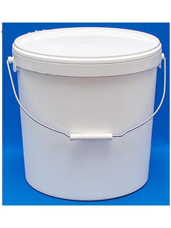 Ведро пластиковое, ВП20 (пластиковая ручка), 32х32х31,2см, белое
