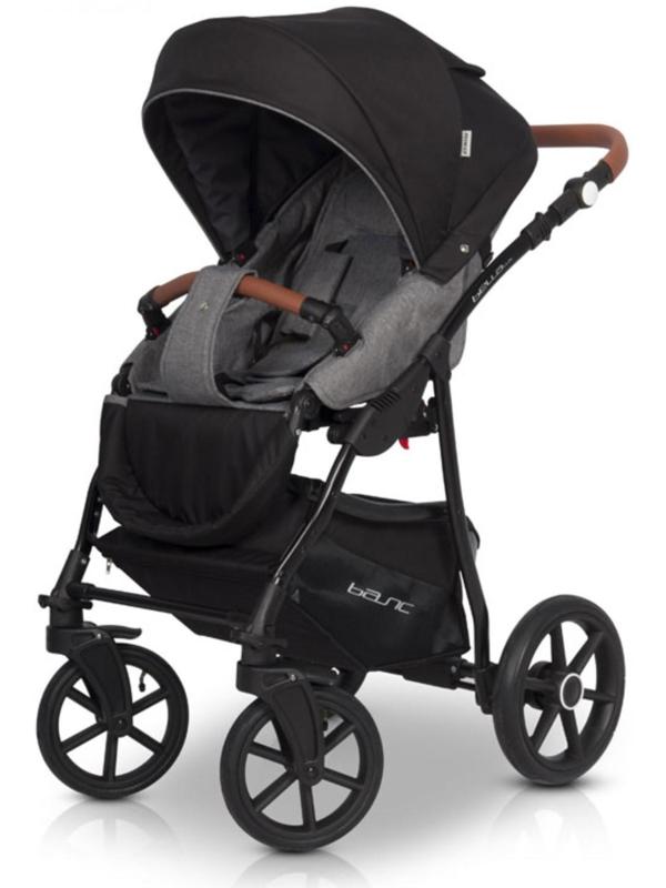 Коляска 3 в 1 Riko Bella Lux, цвет тёмно-серый