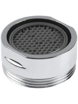 Аэратор ZEIN, наружная резьба, d=24 мм, сетка пластик, корпус пластик, цвет хром