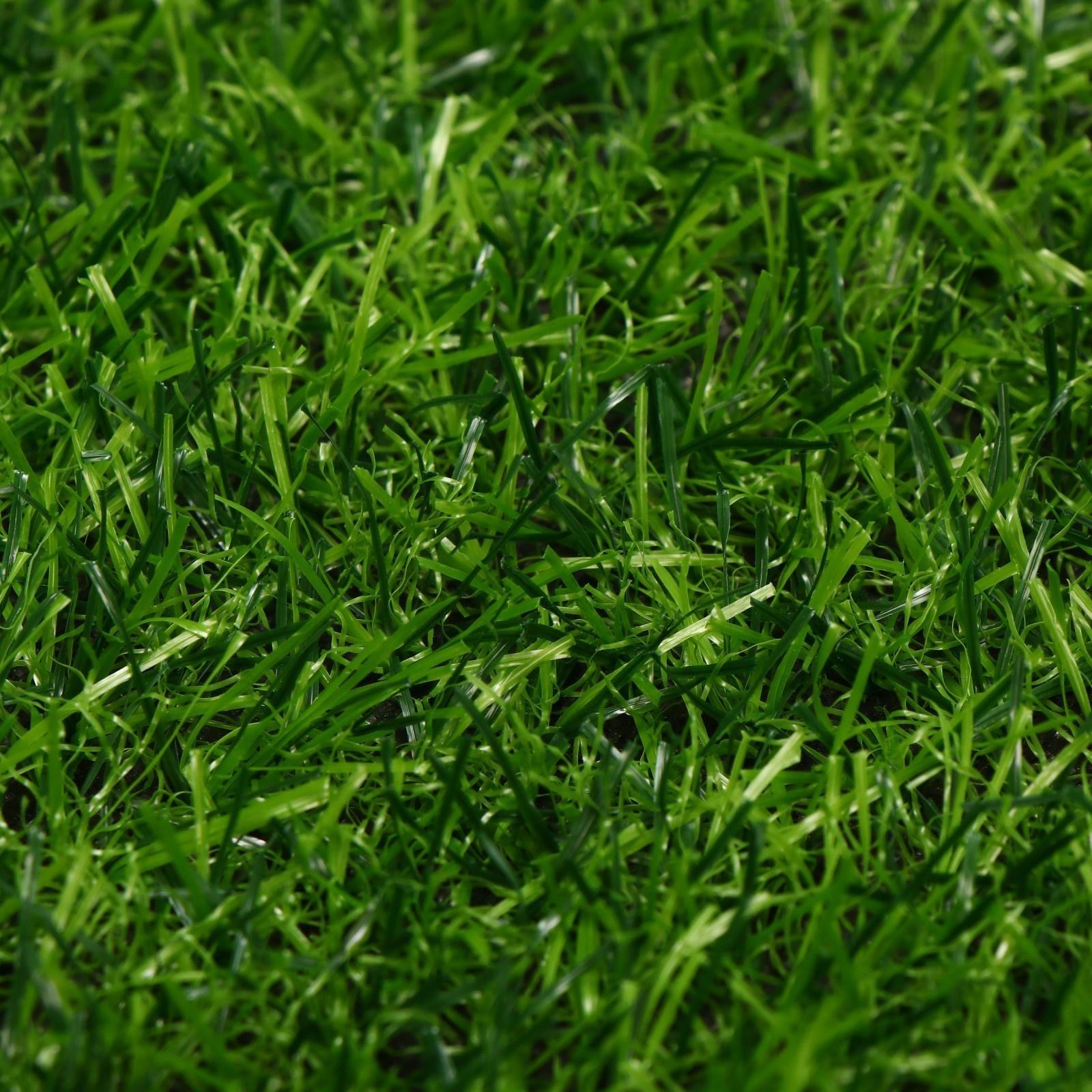 Газон искусственный, ворс 20 мм, 2 × 25 м, трёхцветный, тёмно-зелёный