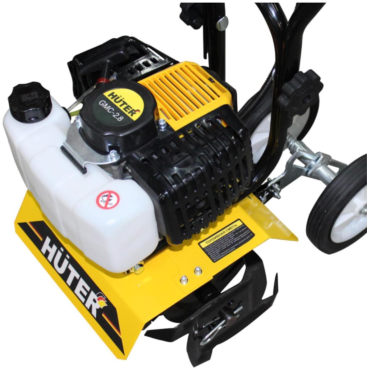 Культиватор Huter GMC-2.8, бенз., 2Т, 2.8 л.с., 2 кВт, 1 ск., шир./гл. 28/12 см
