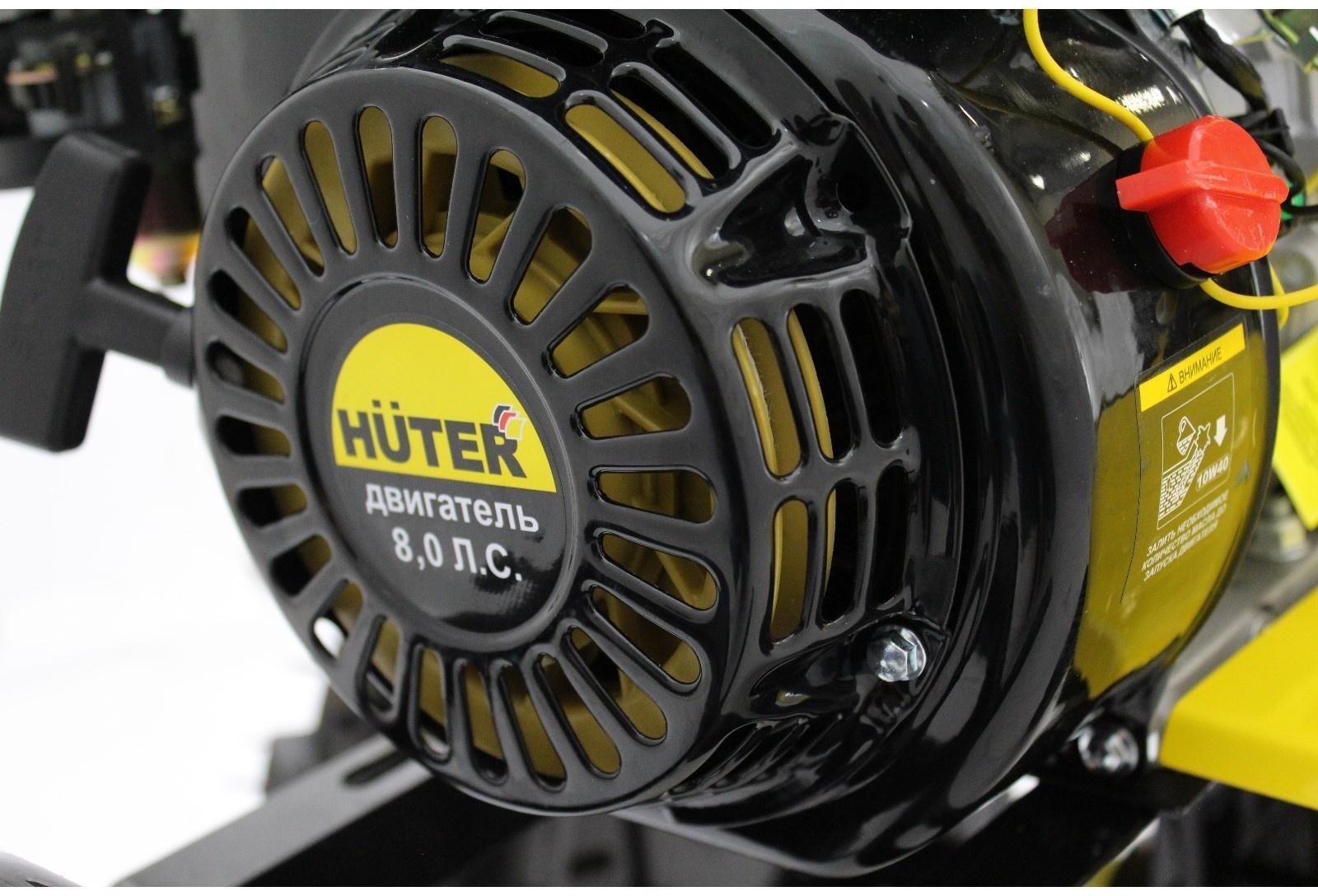 Мотоблок Huter МК-8000P, бенз., 4Т, 8 л.с., 6 кВт, 2/1 ск., шир./гл. 100/30 см