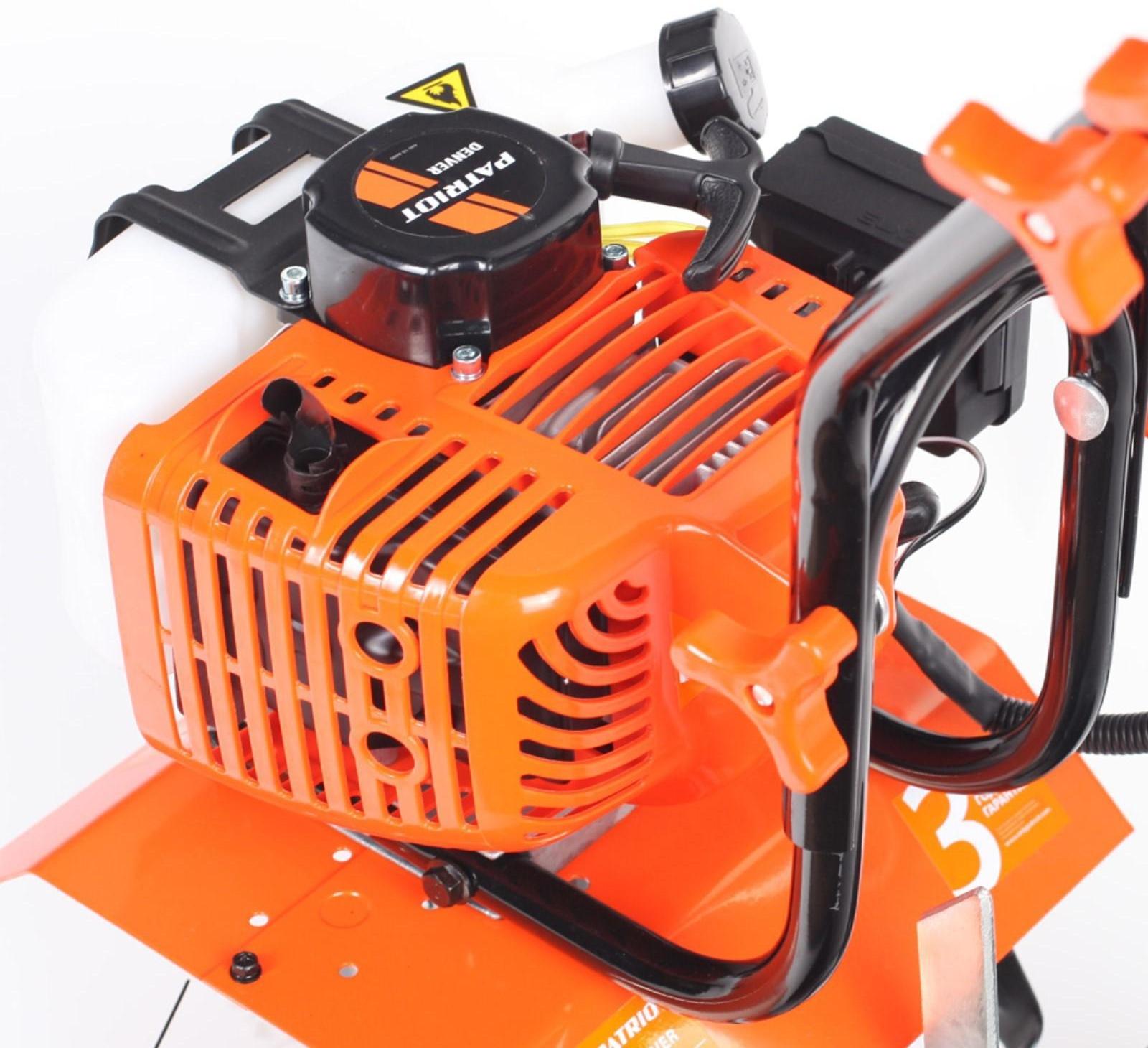 Культиватор двухтактный PATRIOT T2030Denver, 2.8 л.с, 2.06 кВт, 24х15 см, редуктор червячный