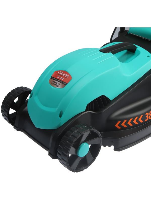 Газонокосилка электрическая Sturm EL1838, 1800 Вт, ширина 38 см, высота кошения 28-68 мм