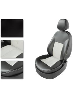 Комплект авточехлов VOLVO S60, черный, белый, 42018622