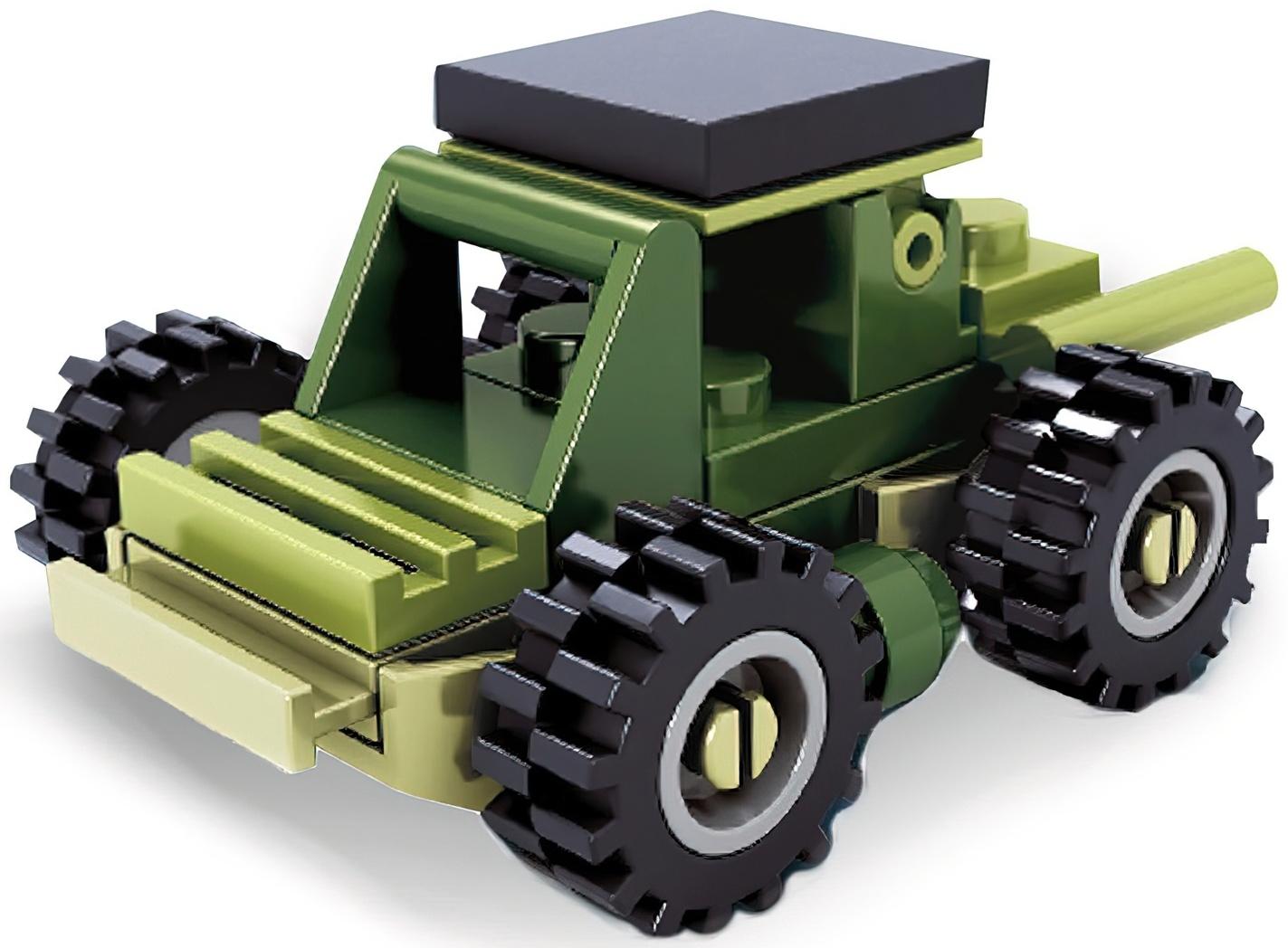 Конструктор Армия «Штурмовой джип», 36 деталей, в пакете