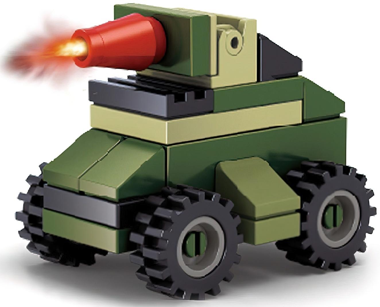 Конструктор Армия «Штурмовой джип», 36 деталей, в пакете