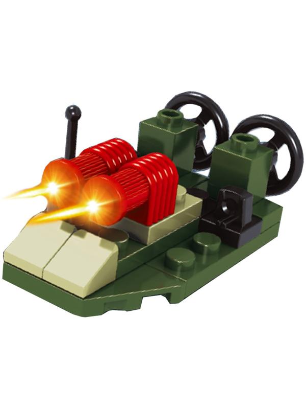 Конструктор Армия «Катер», 18 деталей, в пакете