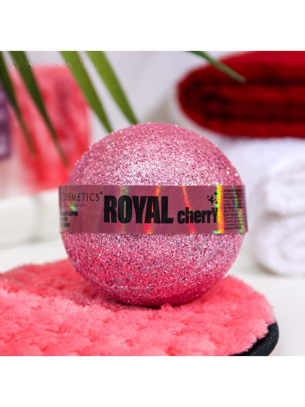 Бомбочка для ванн с блестками «Royal cherry», 160 г