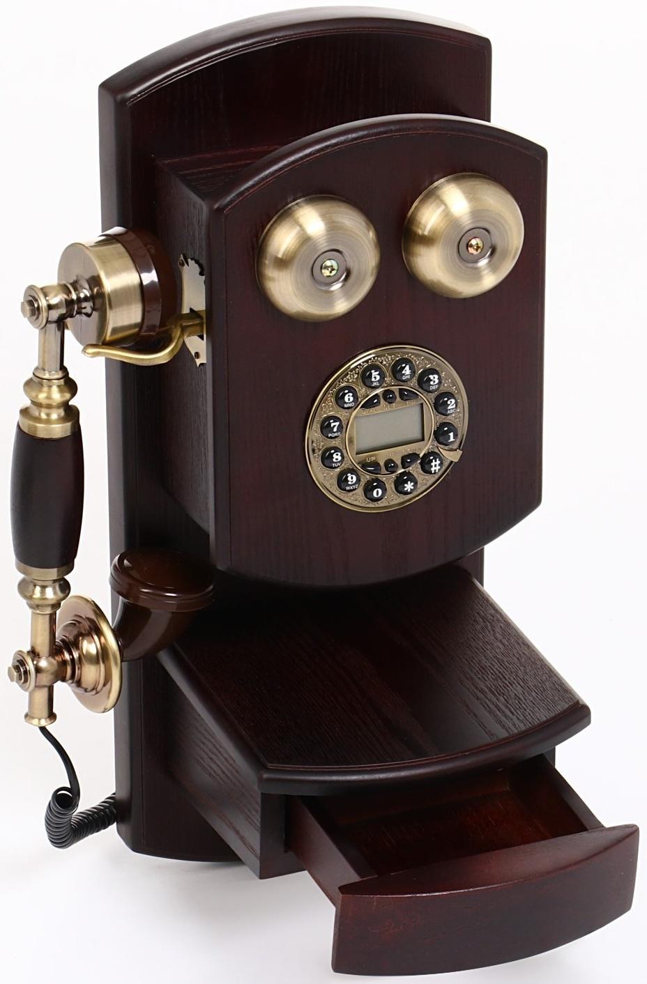 Ретро-телефон настенный, 45 х 19 см