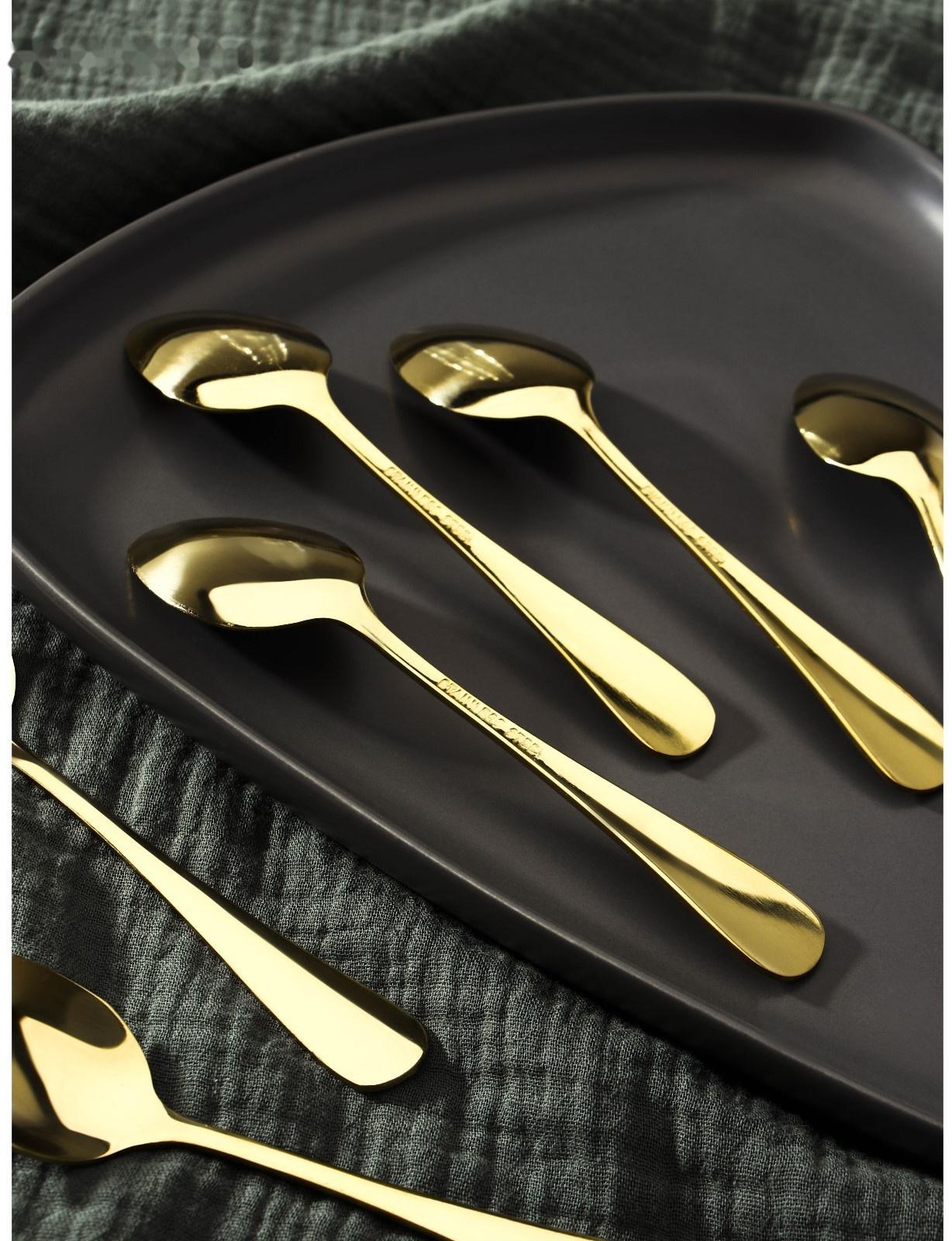 Набор ложек чайных Доляна «Голд», длина 13,5 см, 6 шт