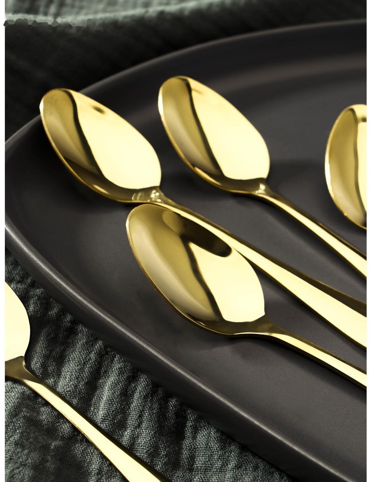 Набор ложек чайных Доляна «Голд», длина 13,5 см, 6 шт