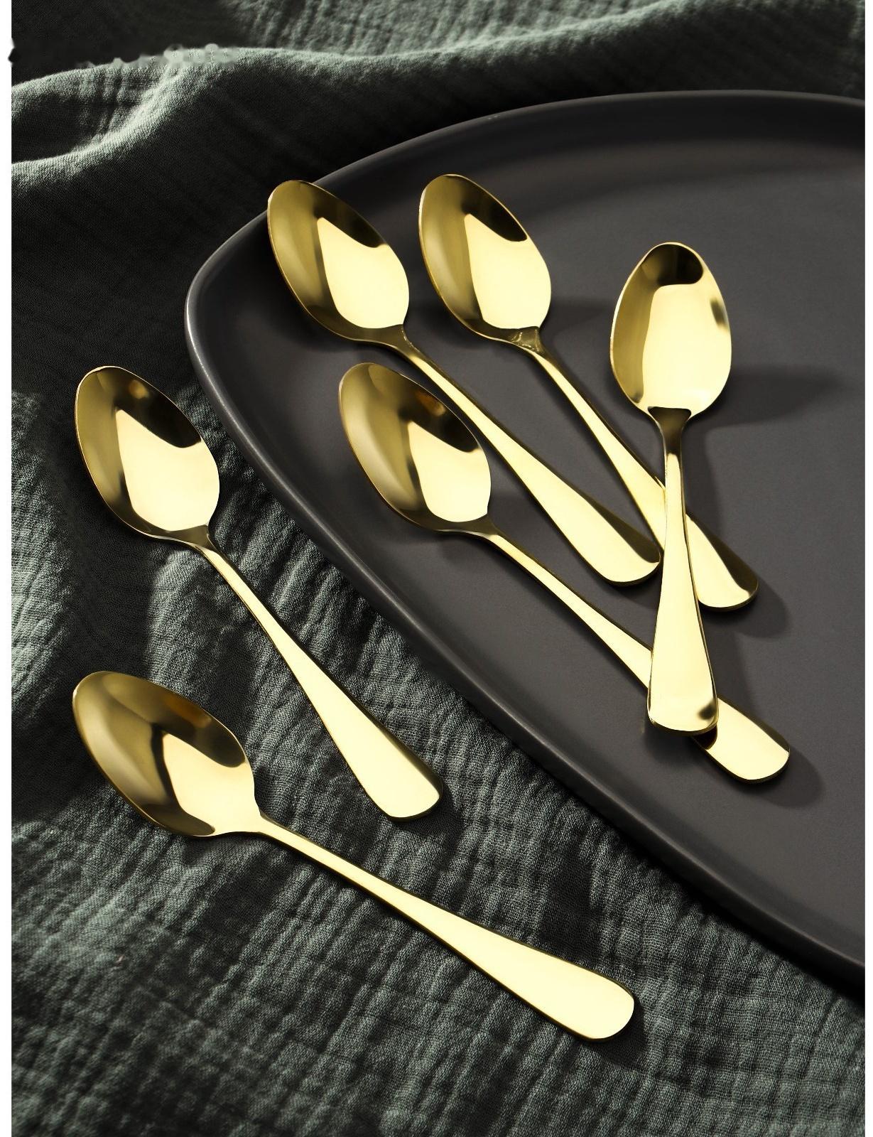 Набор ложек чайных Доляна «Голд», длина 13,5 см, 6 шт