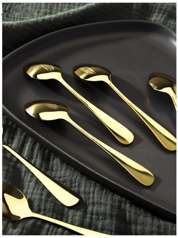 Набор ложек чайных Доляна «Голд», длина 13,5 см, 6 шт