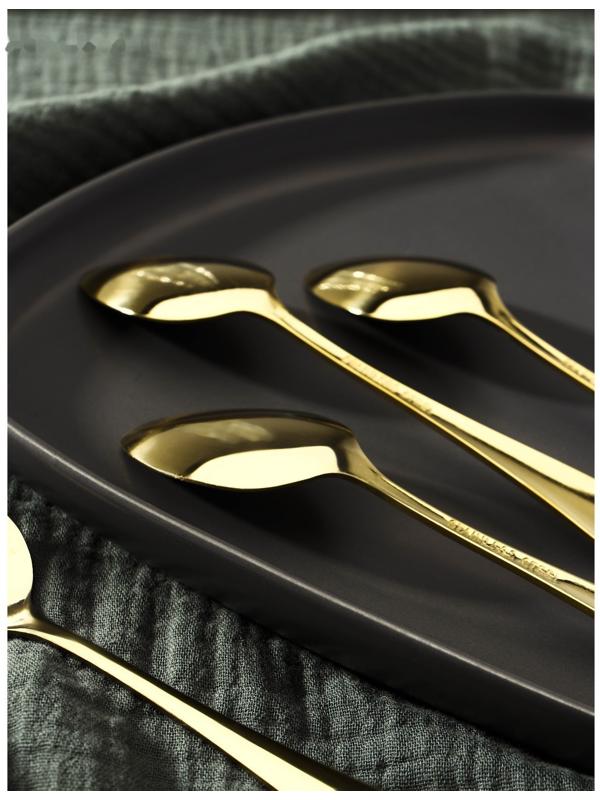 Набор ложек чайных Доляна «Голд», длина 13,5 см, 6 шт