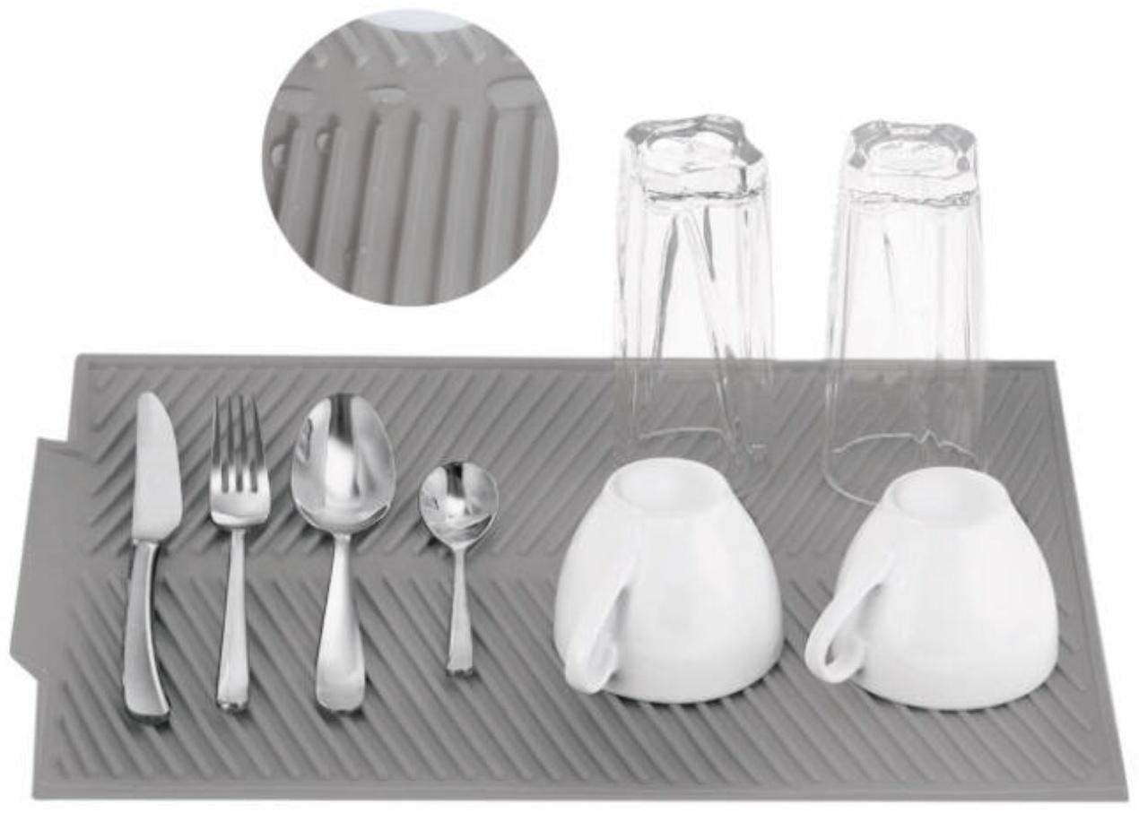 Силиконовый коврик KARAKUM, для сушки посуды, цвет МИКС