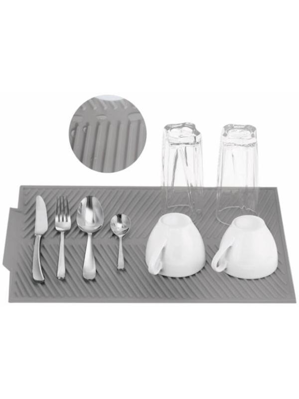 Силиконовый коврик KARAKUM, для сушки посуды, цвет МИКС